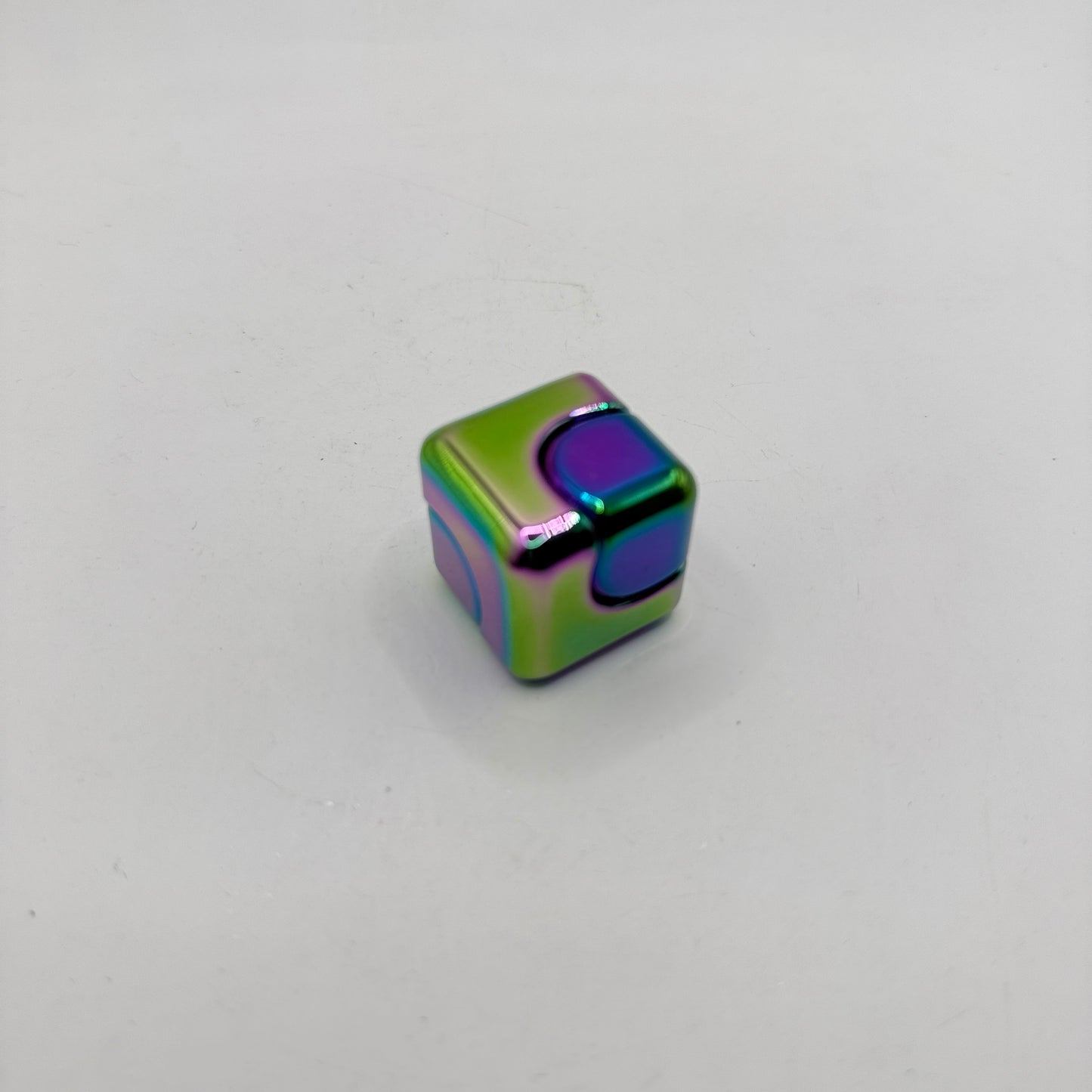 Rainbow Metal Fidget Cube