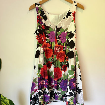 Brand Unknown Size U/Arm 44cm Floral-Print Mini Dress
