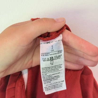 Old Navy Size S Rust Sleeveless V-Neck Wide-Leg Jumpsuit