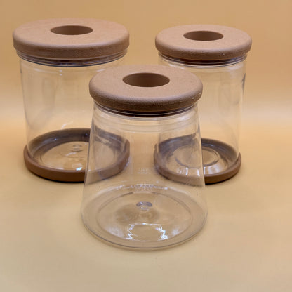 Small Vases Set Clear Minimalist Design