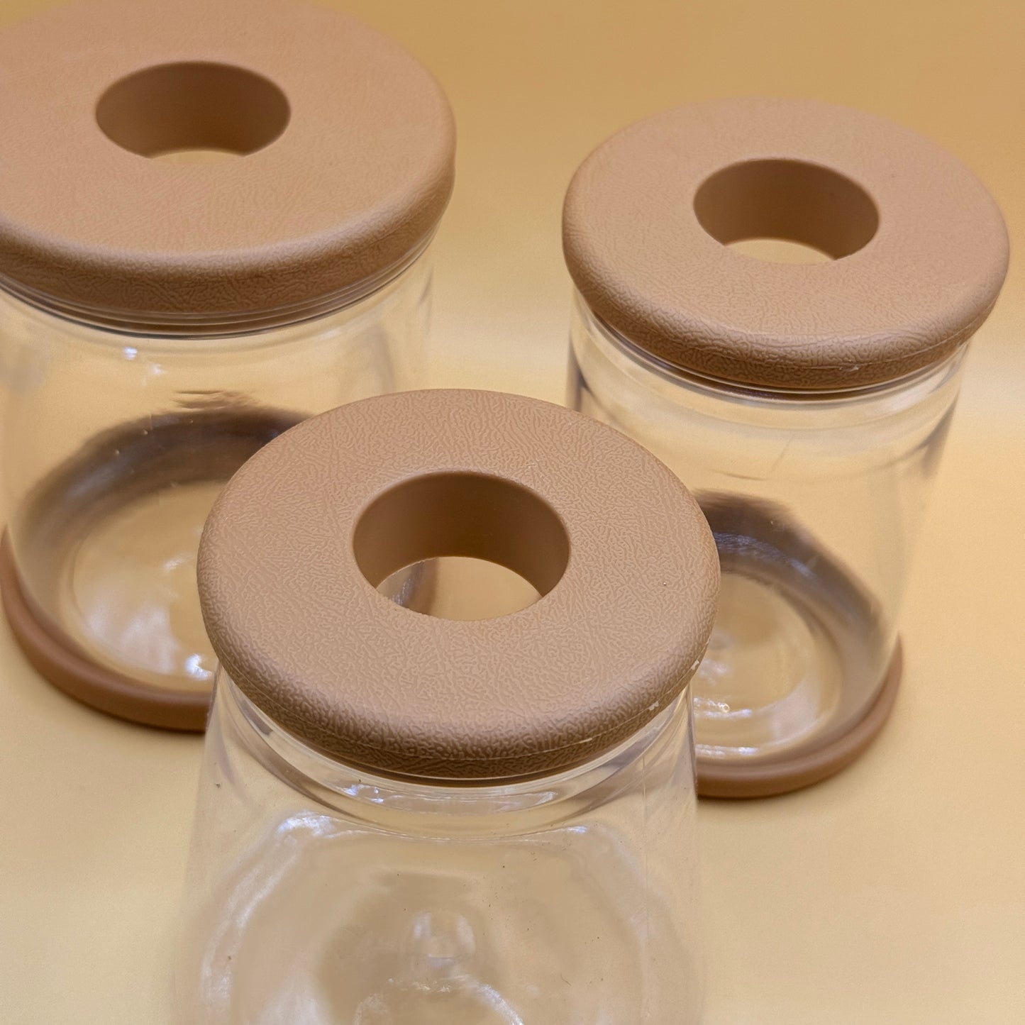 Small Vases Set Clear Minimalist Design