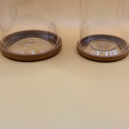 Small Vases Set Clear Minimalist Design