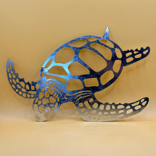 Metal Sea Turtle Wall Art Decor