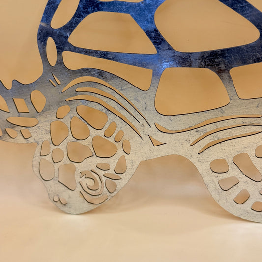 Metal Sea Turtle Wall Art Decor