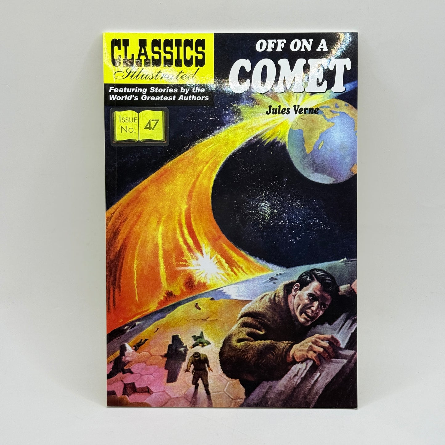 Off on a Comet by Jules Verne (Classics Illustrated Issue No. 47)