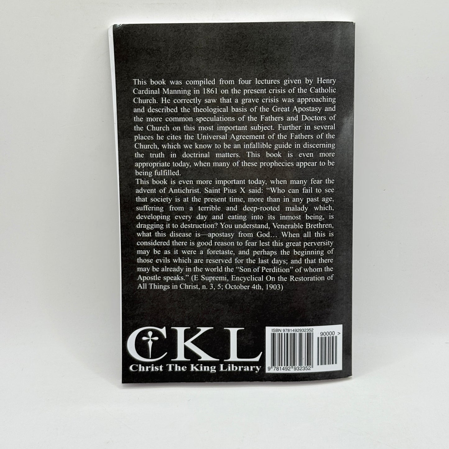 The Present Crisis of the Holy See by Henry Edward Cardinal Manning