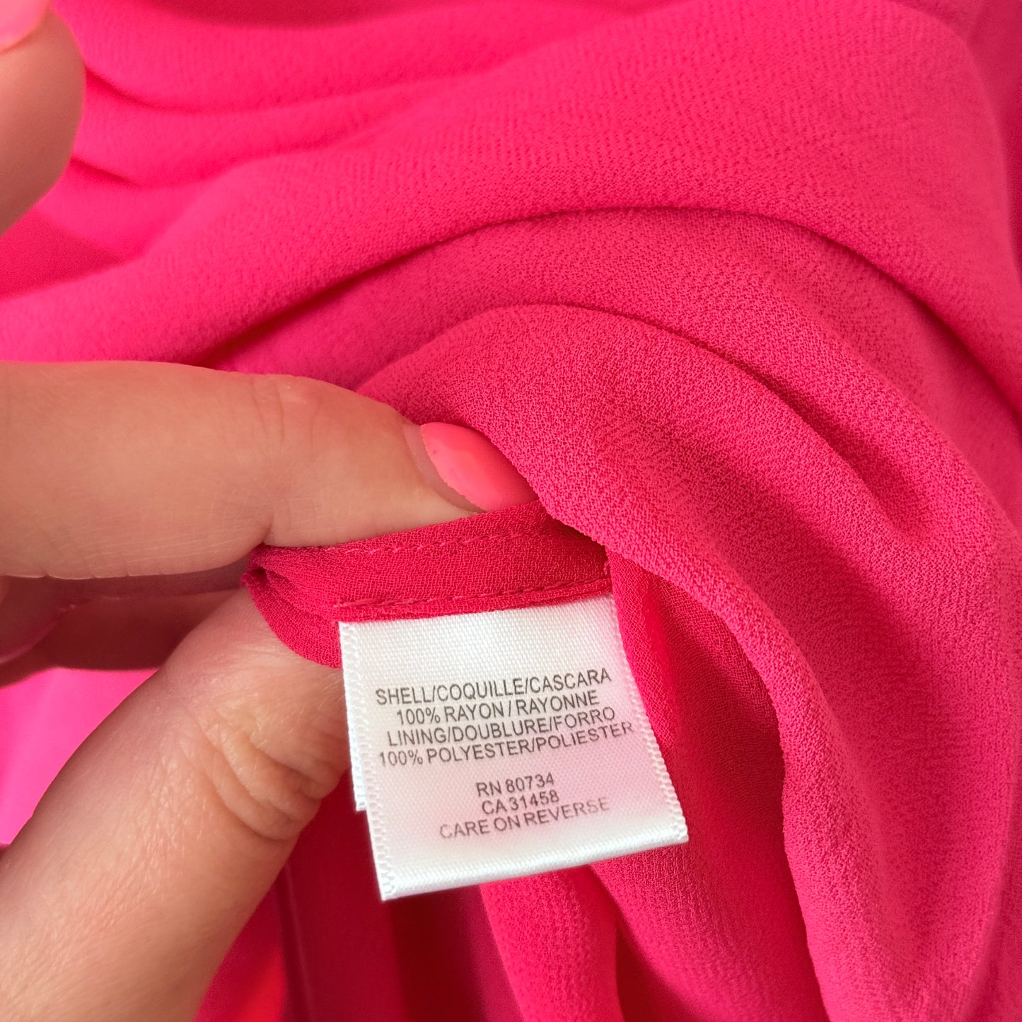 BCBG Maxazria Size 6 Hot Pink One-Shoulder Mini Dress