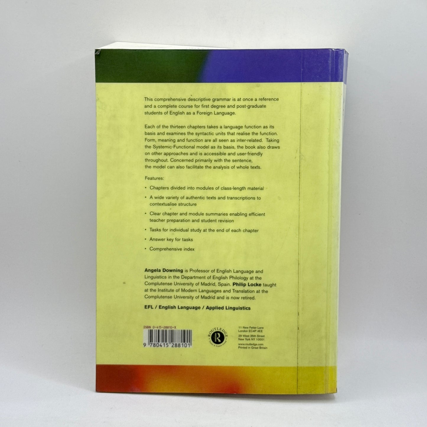 A University Course in English Grammar by Angela Downing & Philip Locke