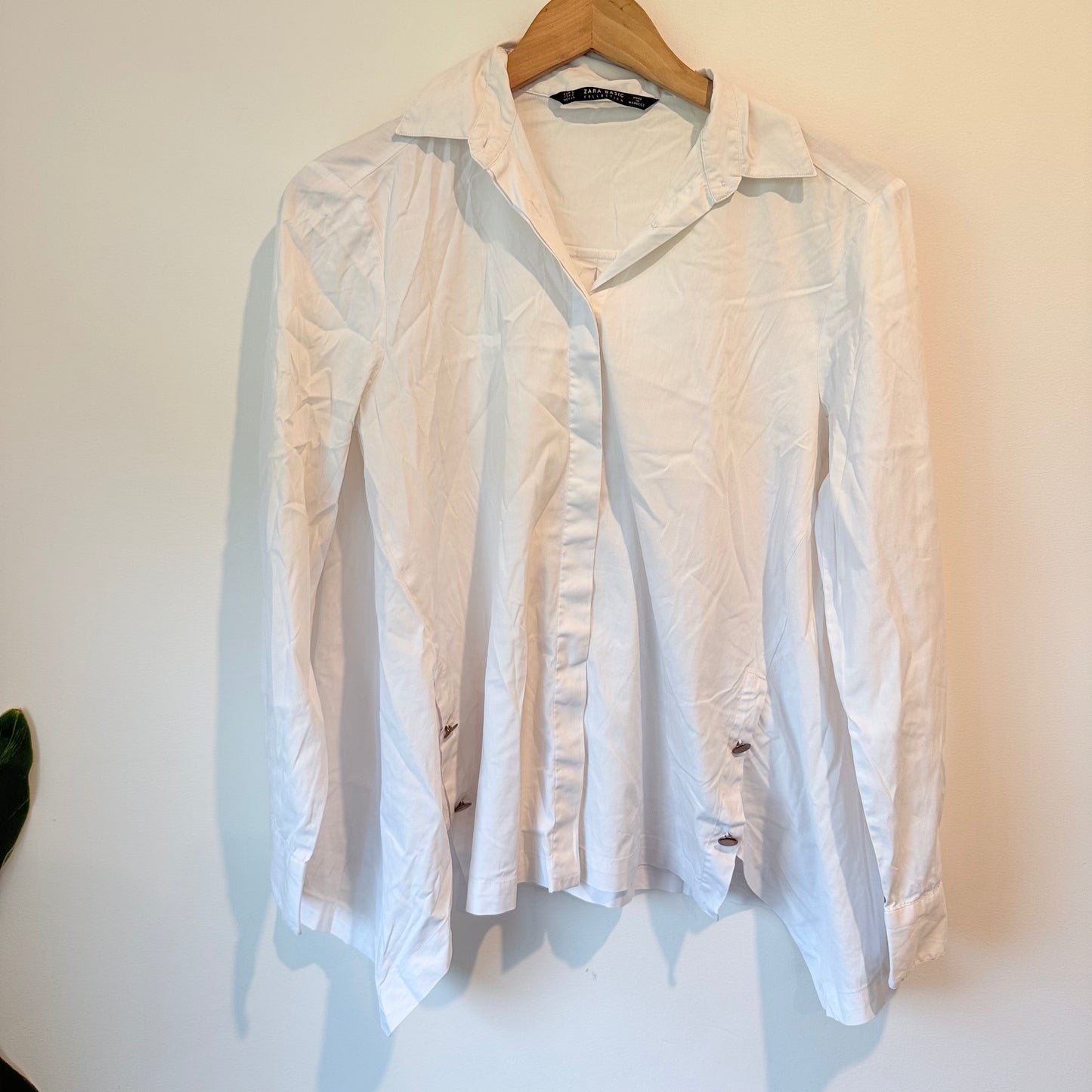 Zara Basic Size S White Shirt
