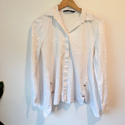 Zara Basic Size S White Shirt