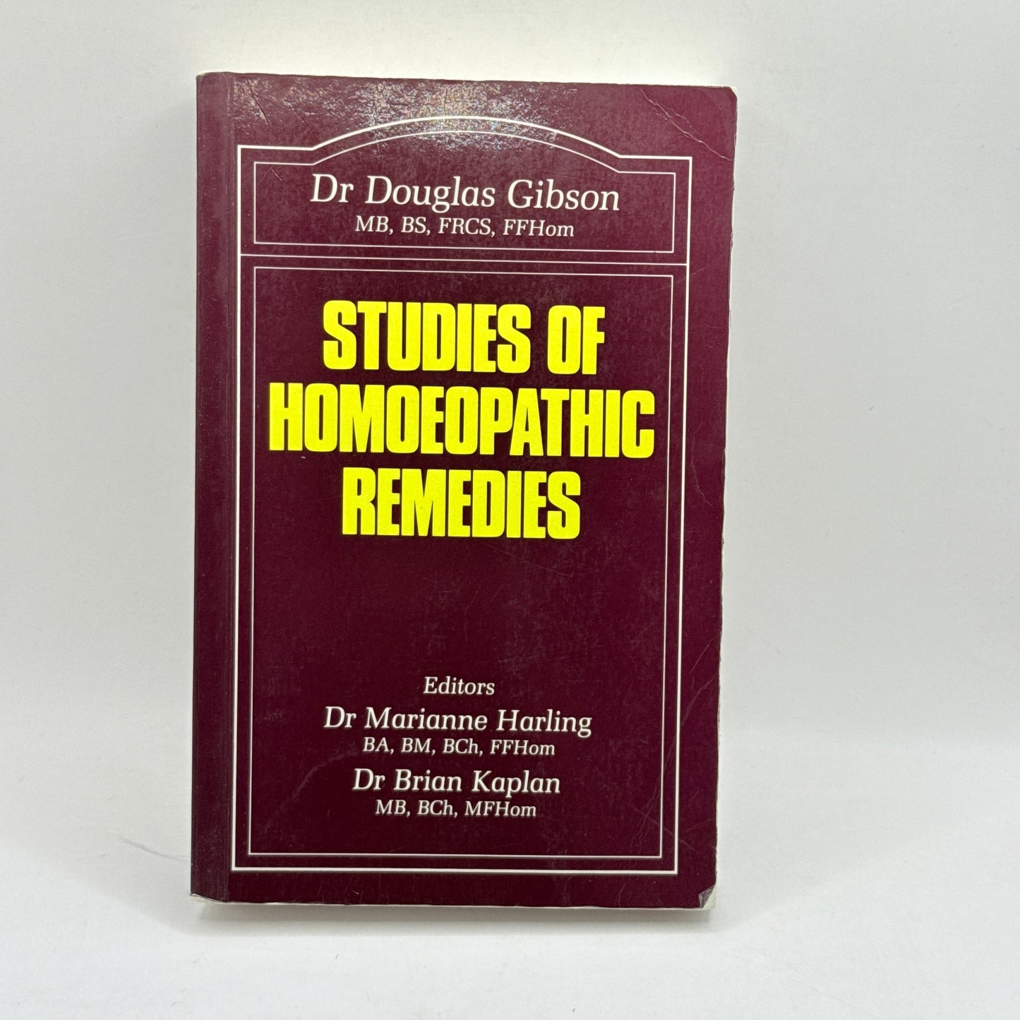 Studies of Homoeopathic Remedies by Dr Douglas Gibson