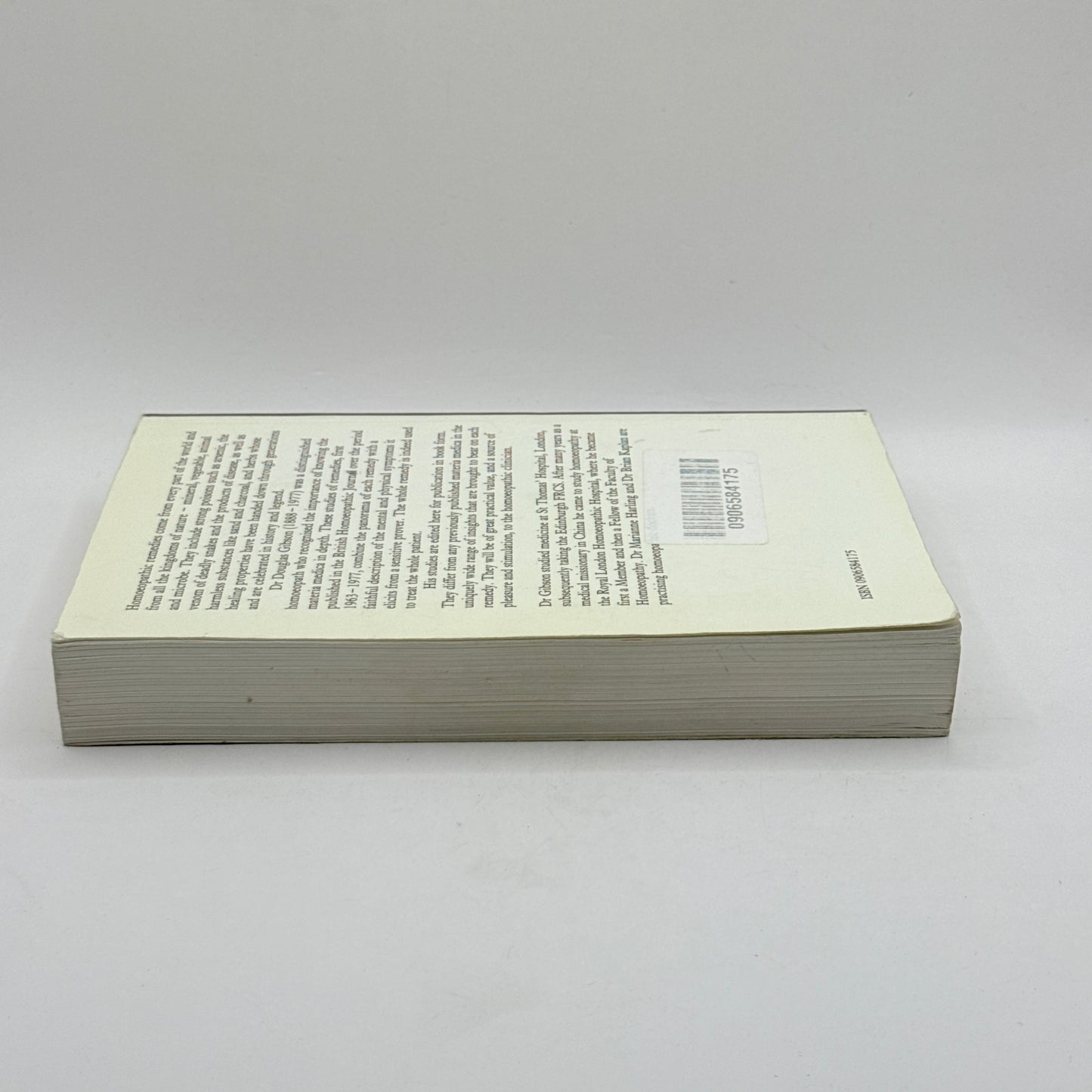 Studies of Homoeopathic Remedies by Dr Douglas Gibson