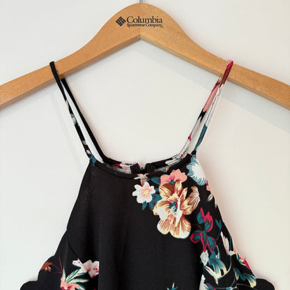 Shein Size 8 Black Floral Dress