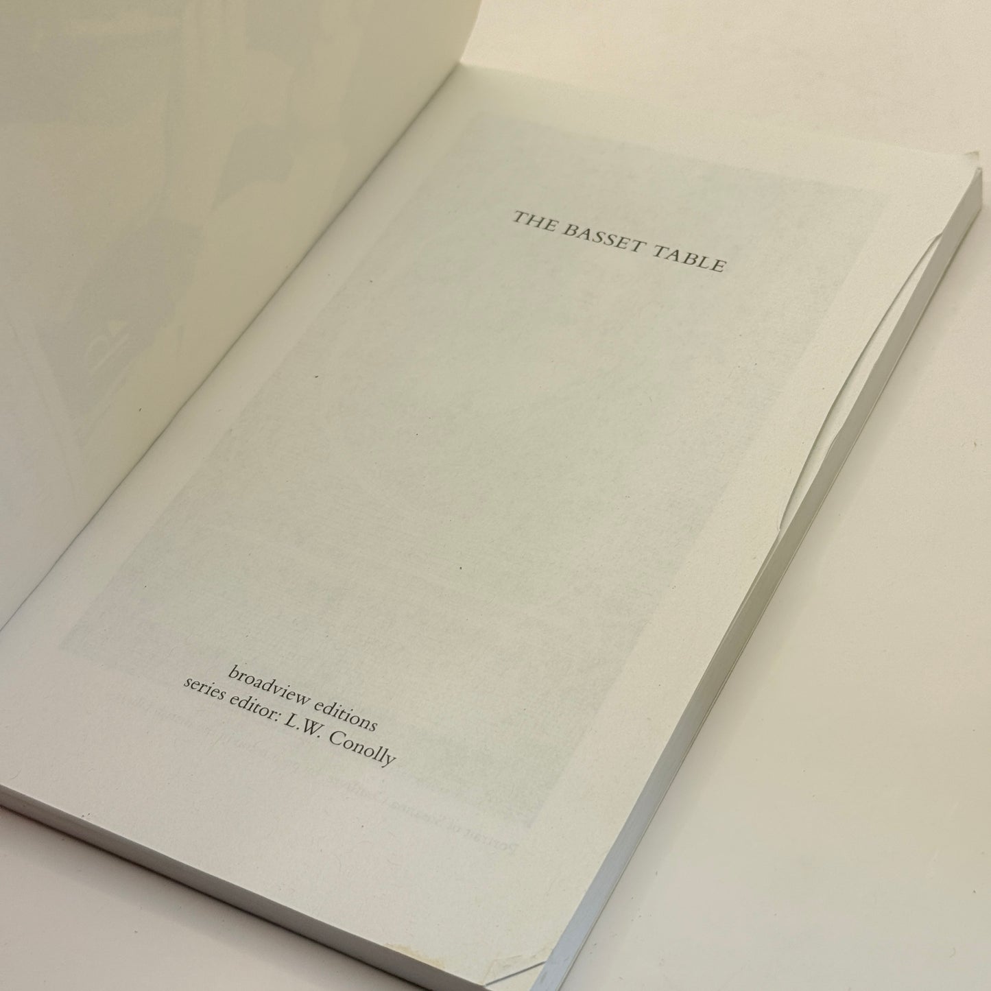 The Basset Table by Susanna Centlivre