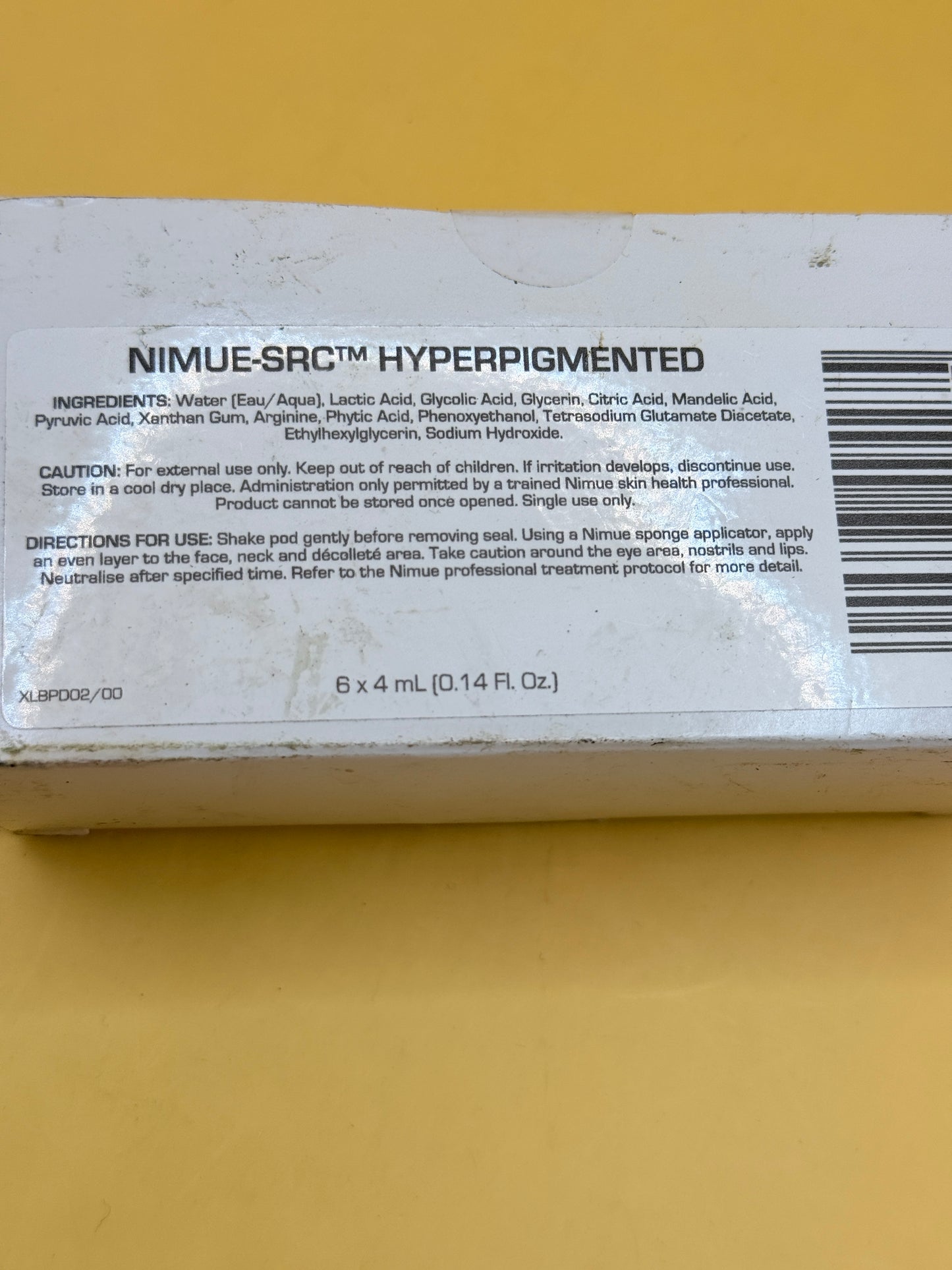 Nimue Professional SRC Hyperpigmented Treatment 6x4ml Professional Skin Pods
