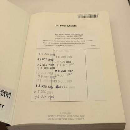 In Two Minds: A Casebook of Psychiatric Ethics by Donna Dickenson and Bill Fulford