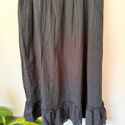 Urban (NZ Made) Size 14Y Black Shirred Mini Dress