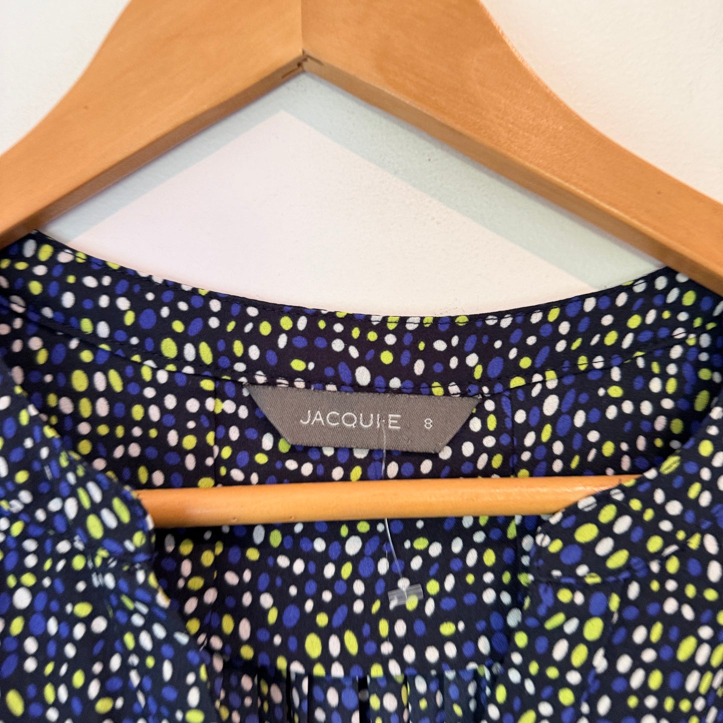 Jacqui E Size 8 Patterned Sleeveless Top