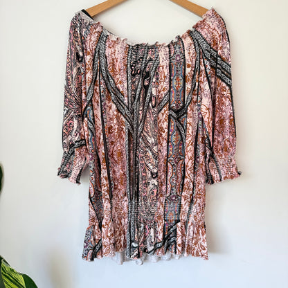 Urban Size 12 Smocked Peasant Top