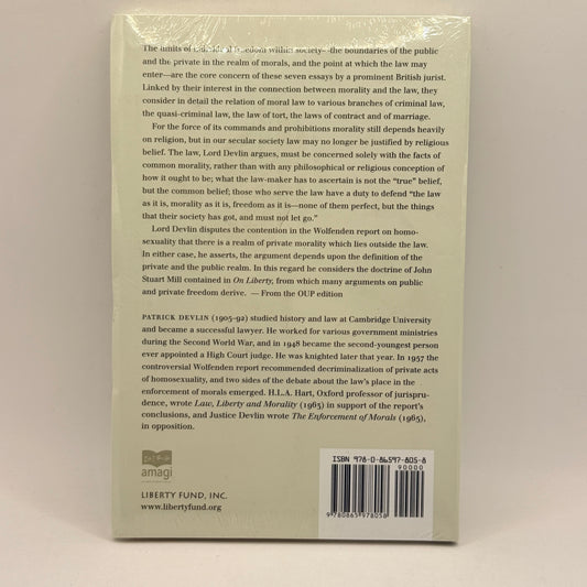 The Enforcement of Morals by Patrick Devlin