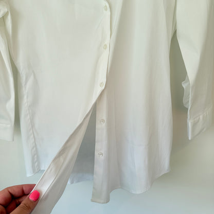 G2000 Size U/Arm 34cm White Button-Up Shirt