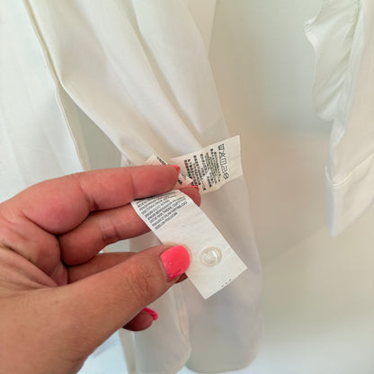 G2000 Size U/Arm 34cm White Button-Up Shirt