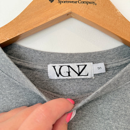 VGNZ Size S Silver Gray Crop Top