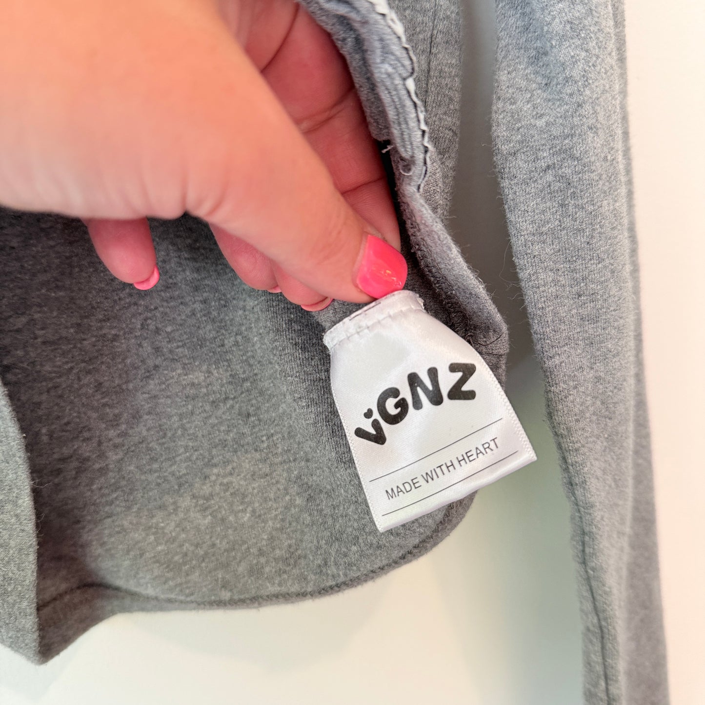VGNZ Size S Silver Gray Crop Top