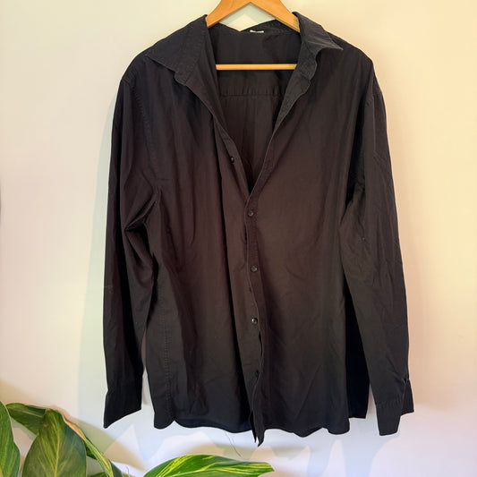 Brand Unknown U/Arm to U/Arm 67cm Long-Sleeve Button-Down Shirt