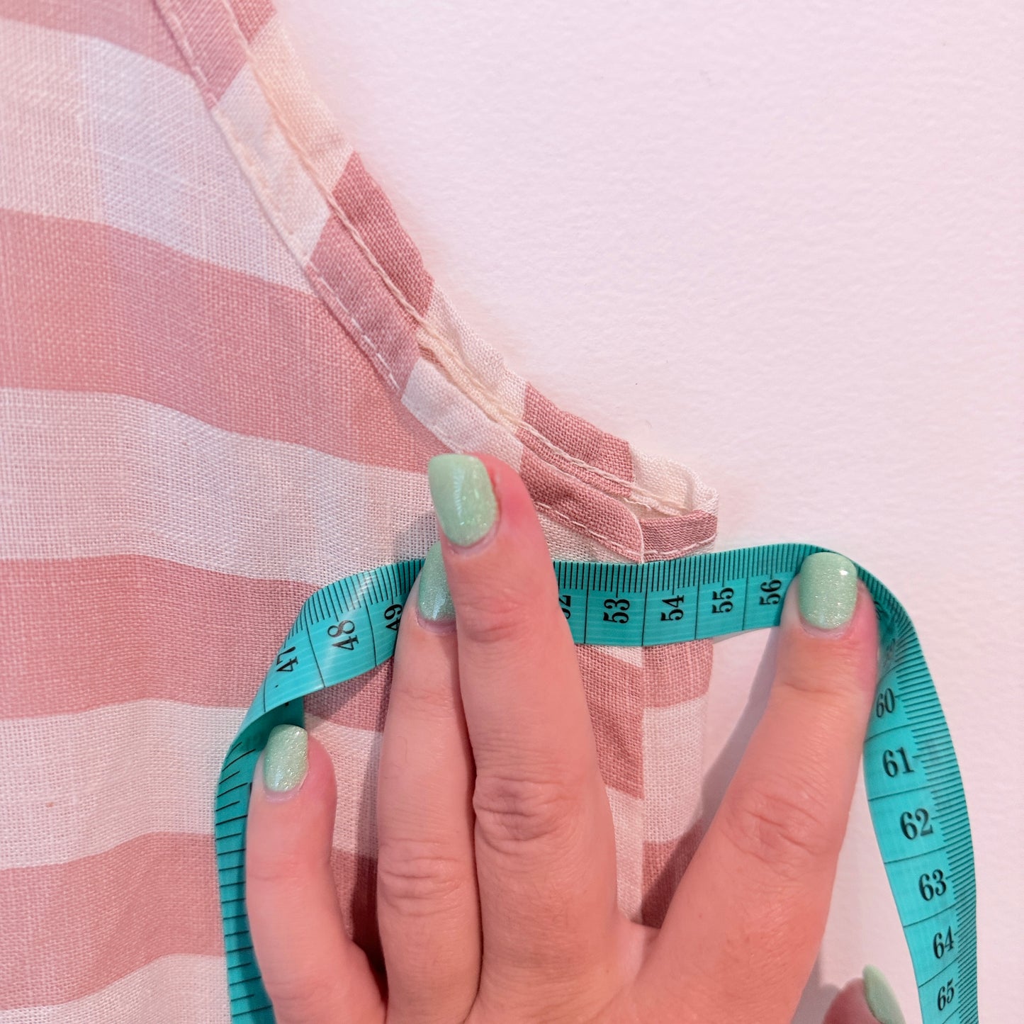 Puro Lino Striped Linen Sleeveless Dress – One Size