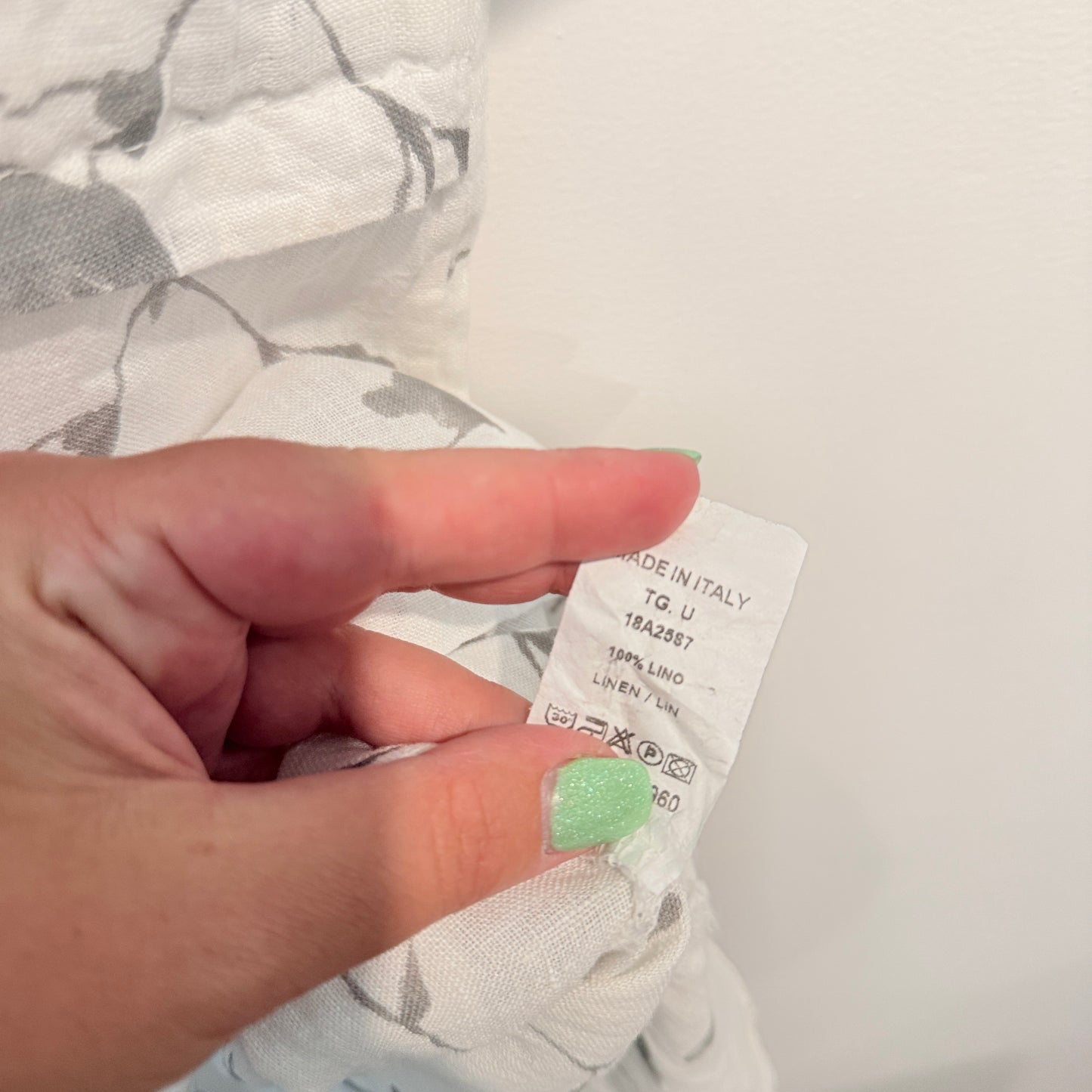 PURO LINO Floral Linen Dress – One Size