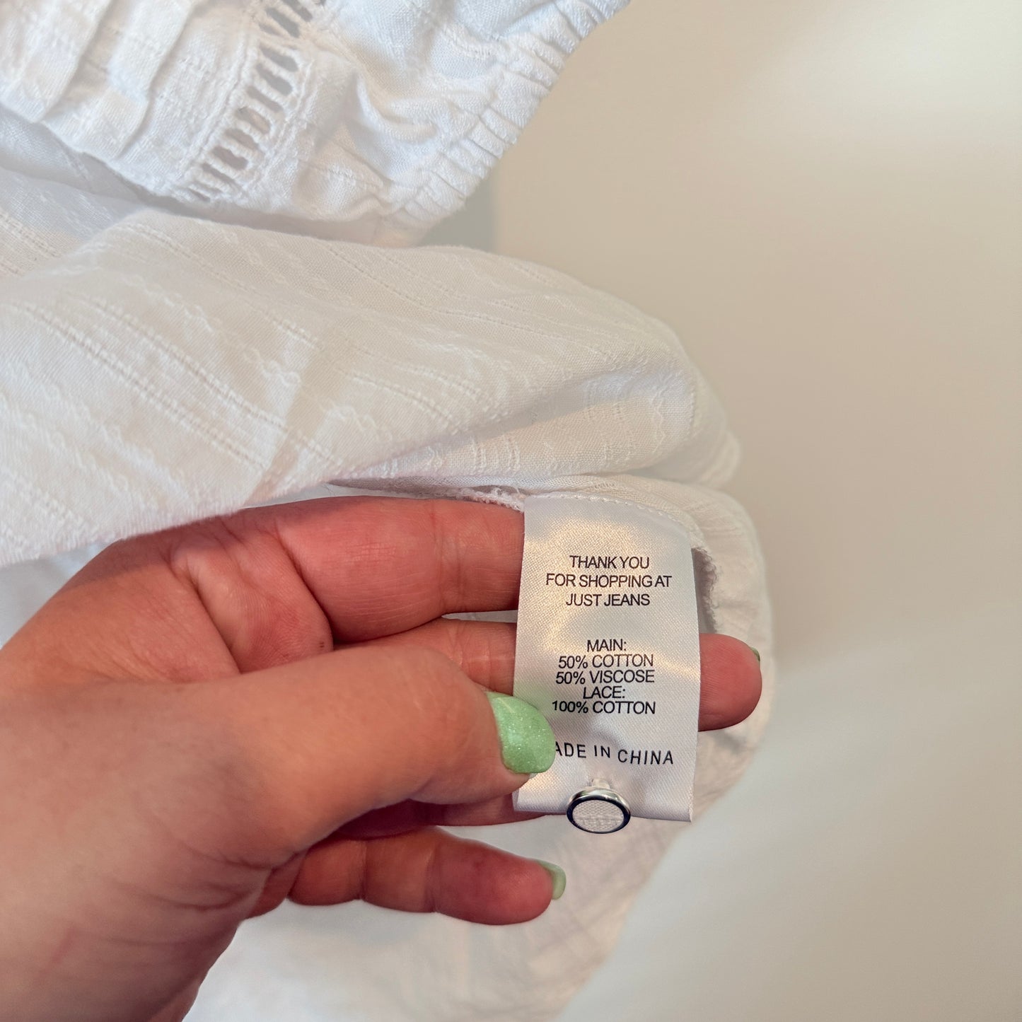 Just Jeans Size 12 V-Neck Blouse