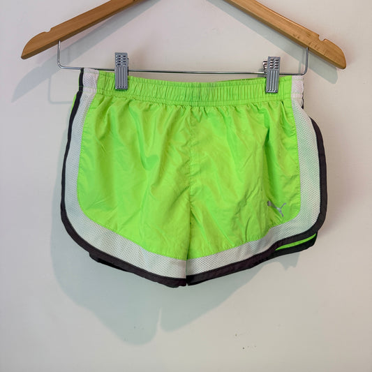 Puma Size L | Waist 64cm Neon Yellow Running Shorts