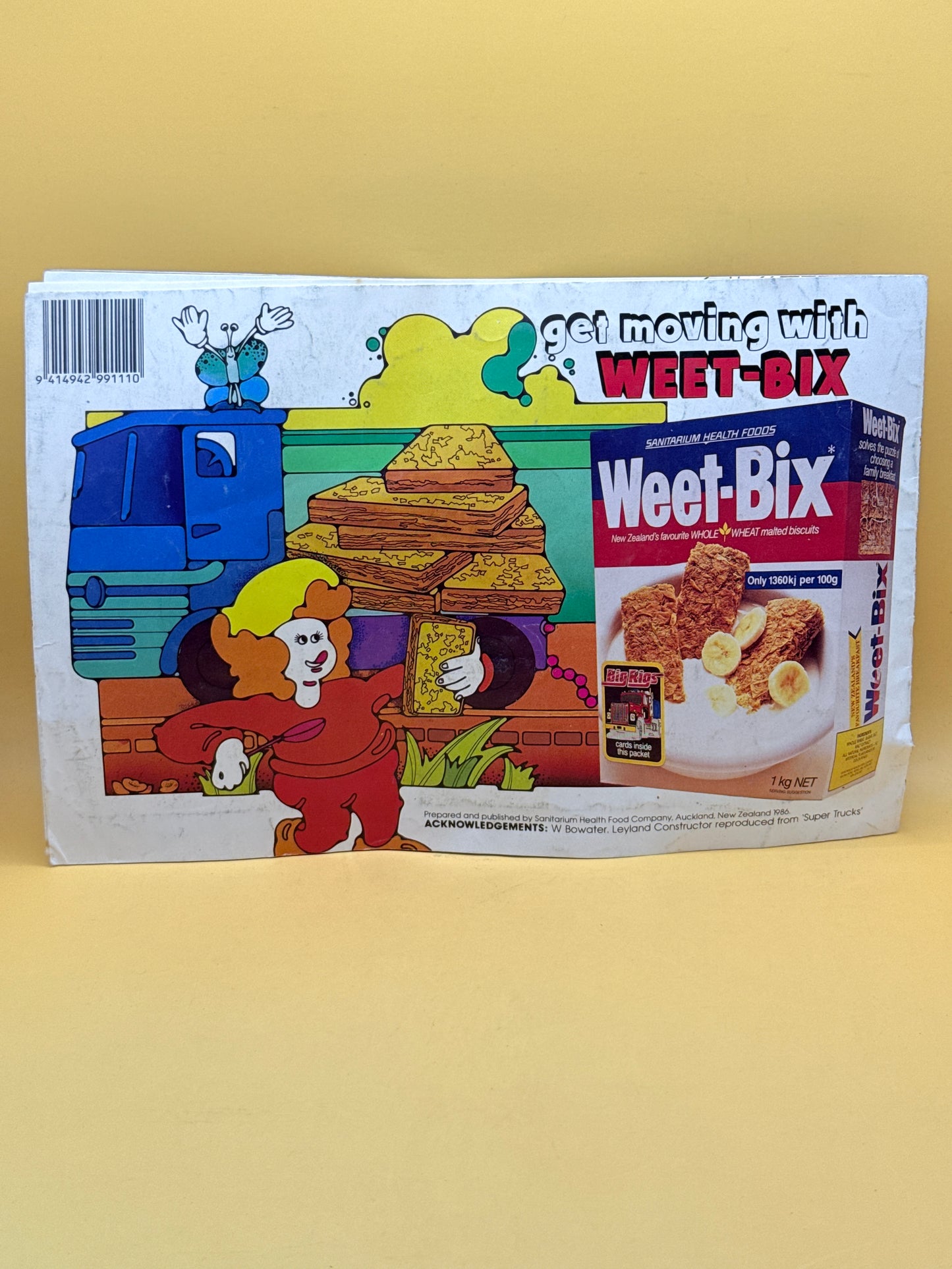 Big Rigs Weet-Bix Card Album by Sanitarium Health Food Company