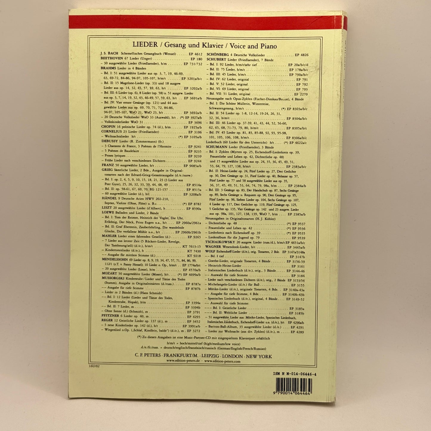 Schubert Lieder: Neue Ausgabe / Band I by Franz Schubert