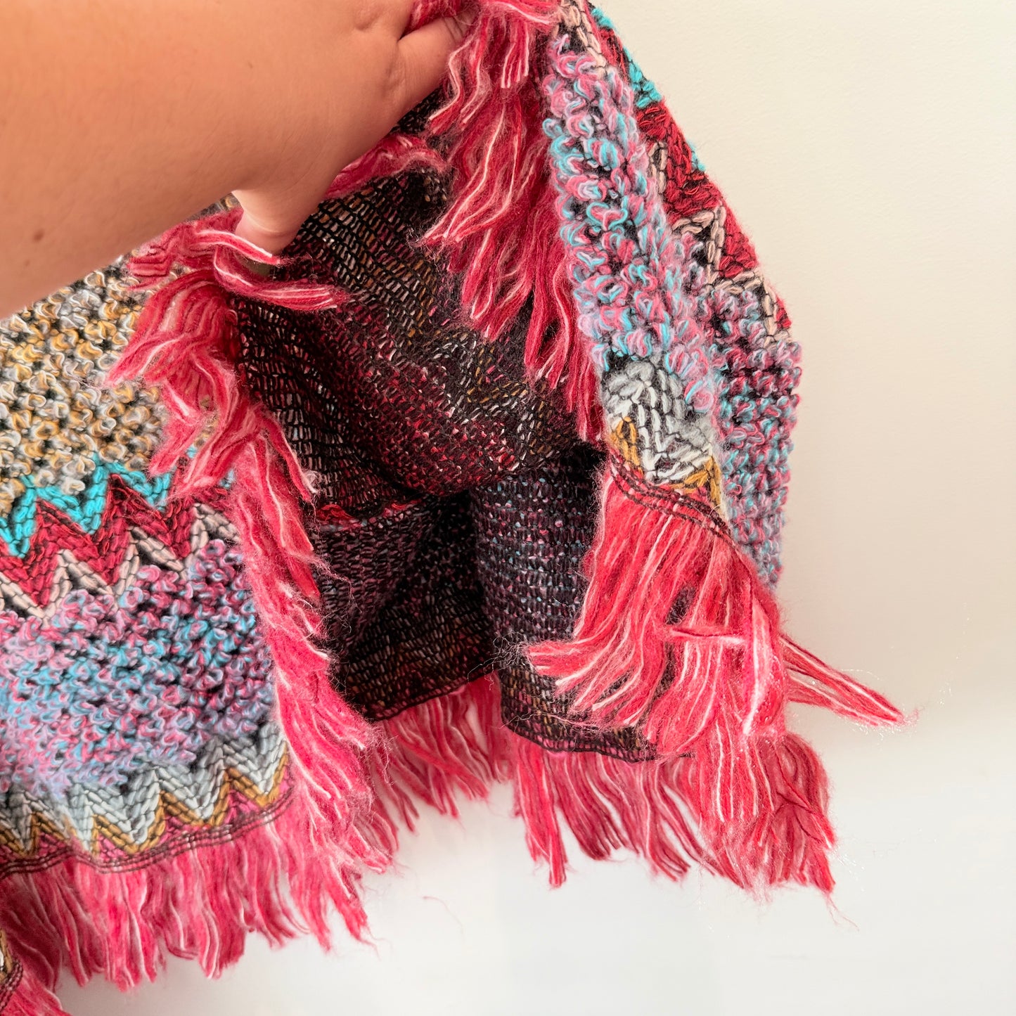 Brand Unknown Boho Knit Poncho