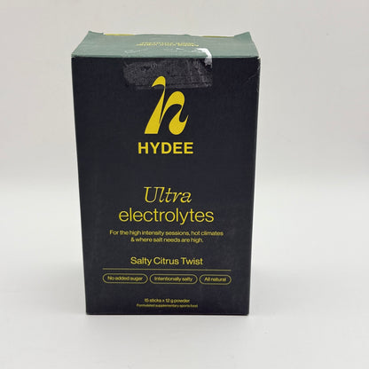 HYDEE Ultra Electrolytes - Salty Citrus Twist (15 sticks pack)