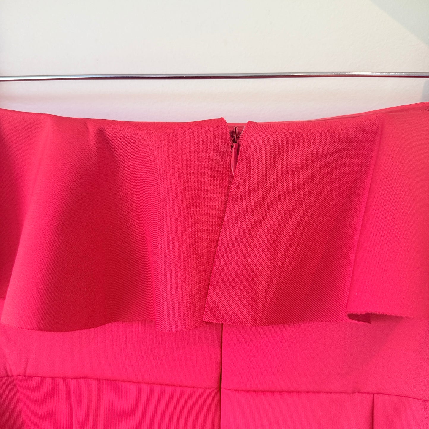 Showpo Red Pretty Vibes Off-Shoulder Ruffle Dress - Size 12