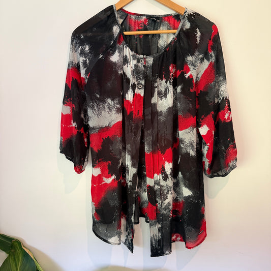 Line 7 Size 12 3/4 Sleeves Top