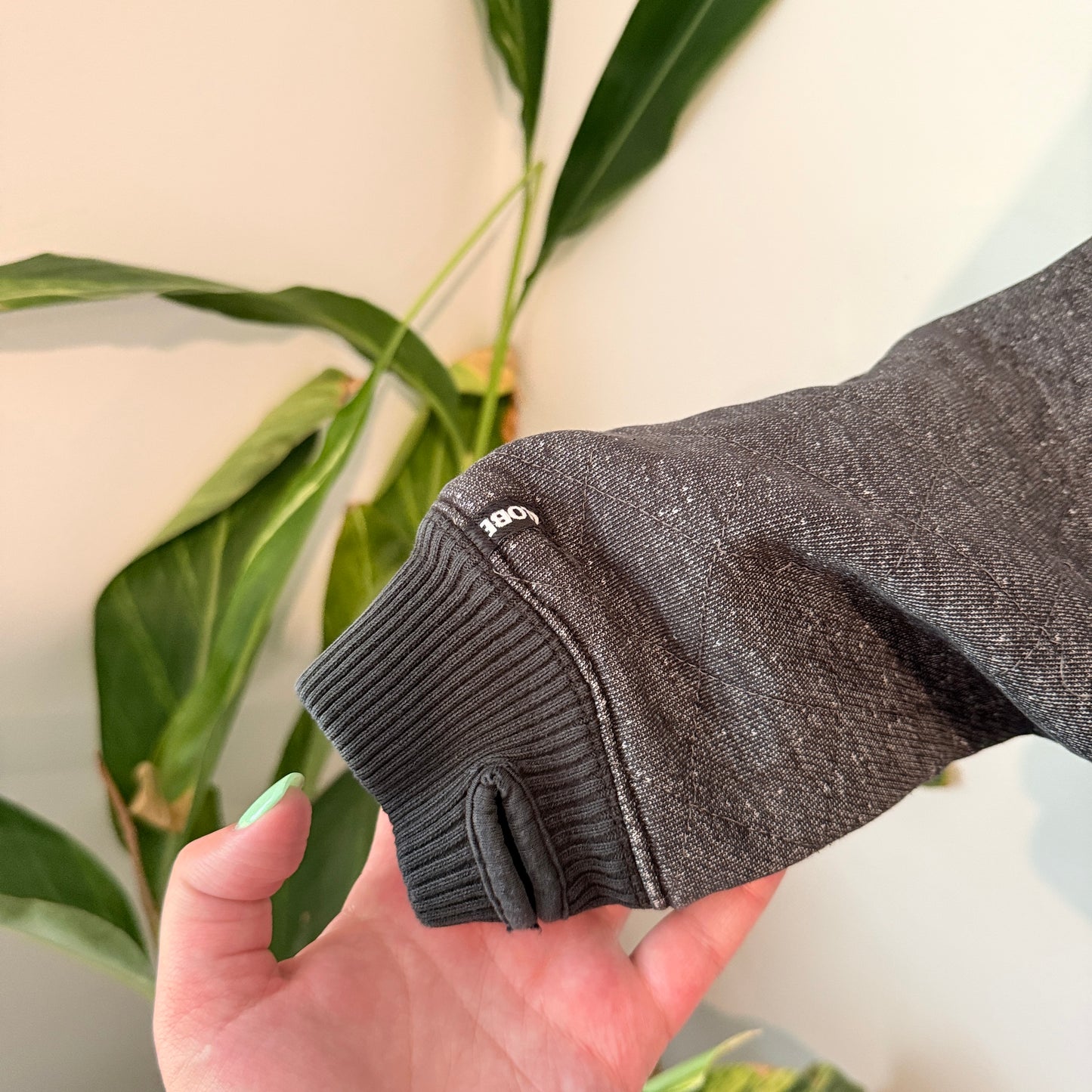 Globe Size Large Zip-Front Hoodie Jacket