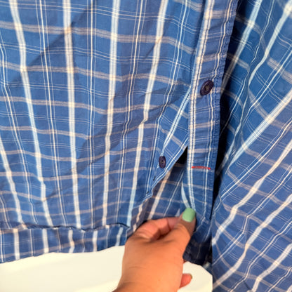 Vettorio Fratini Size XL Plaid Long-Sleeve Shirt