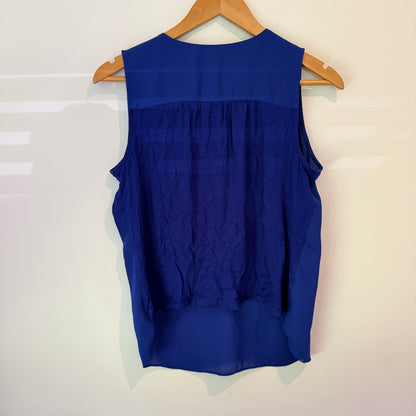 INC Size M Zip Front Sleeveless Top