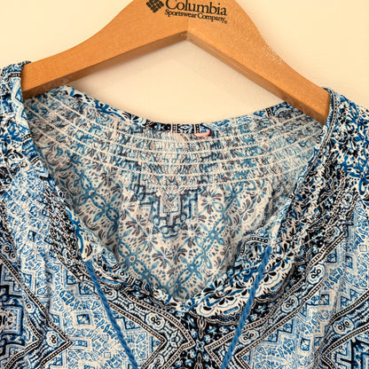 Brand Unknown Patterned Top | U/Arm to U/Arm 46cm
