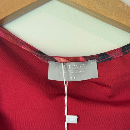 Outcast Exclusives Pink Floral Mesh Ruffle Mini Dress - Size XS