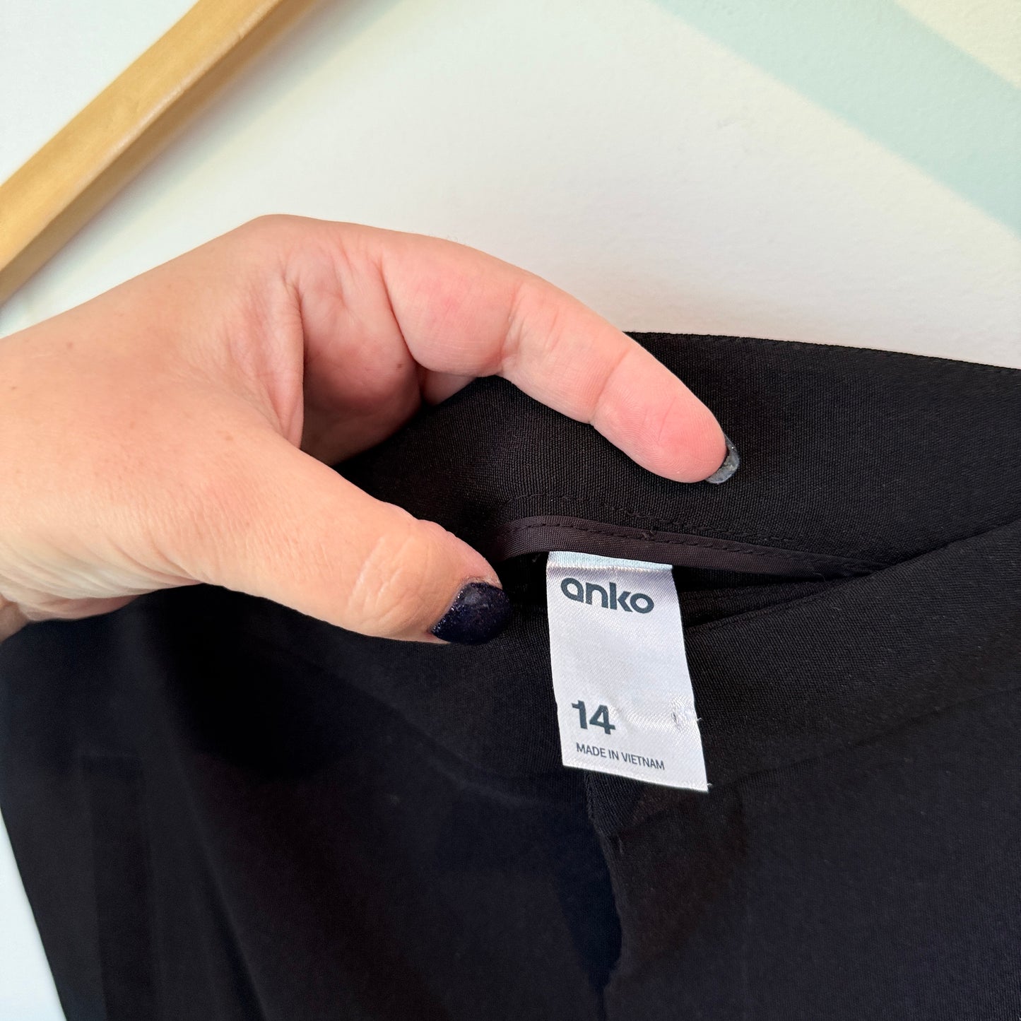 Anko Size 14 Black Trousers