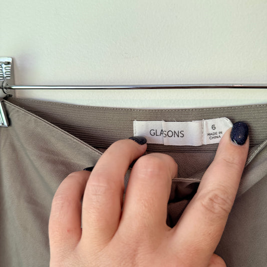 Glassons Size 6 High-Waisted Wide-Leg Trousers