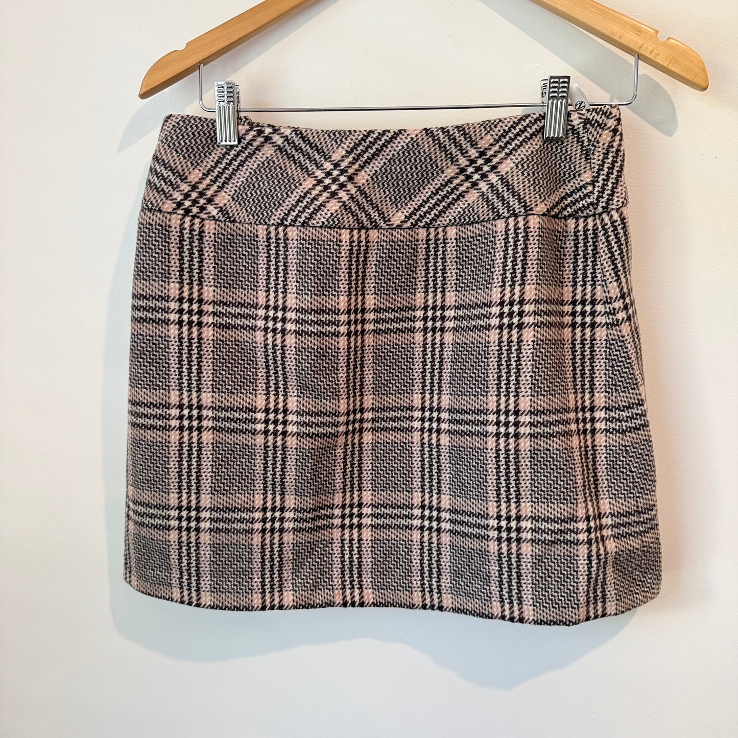 Next Size 8 Plaid Wool Mini Skirt