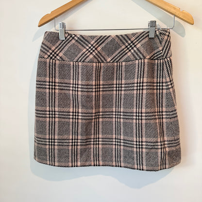 Next Size 8 Plaid Wool Mini Skirt