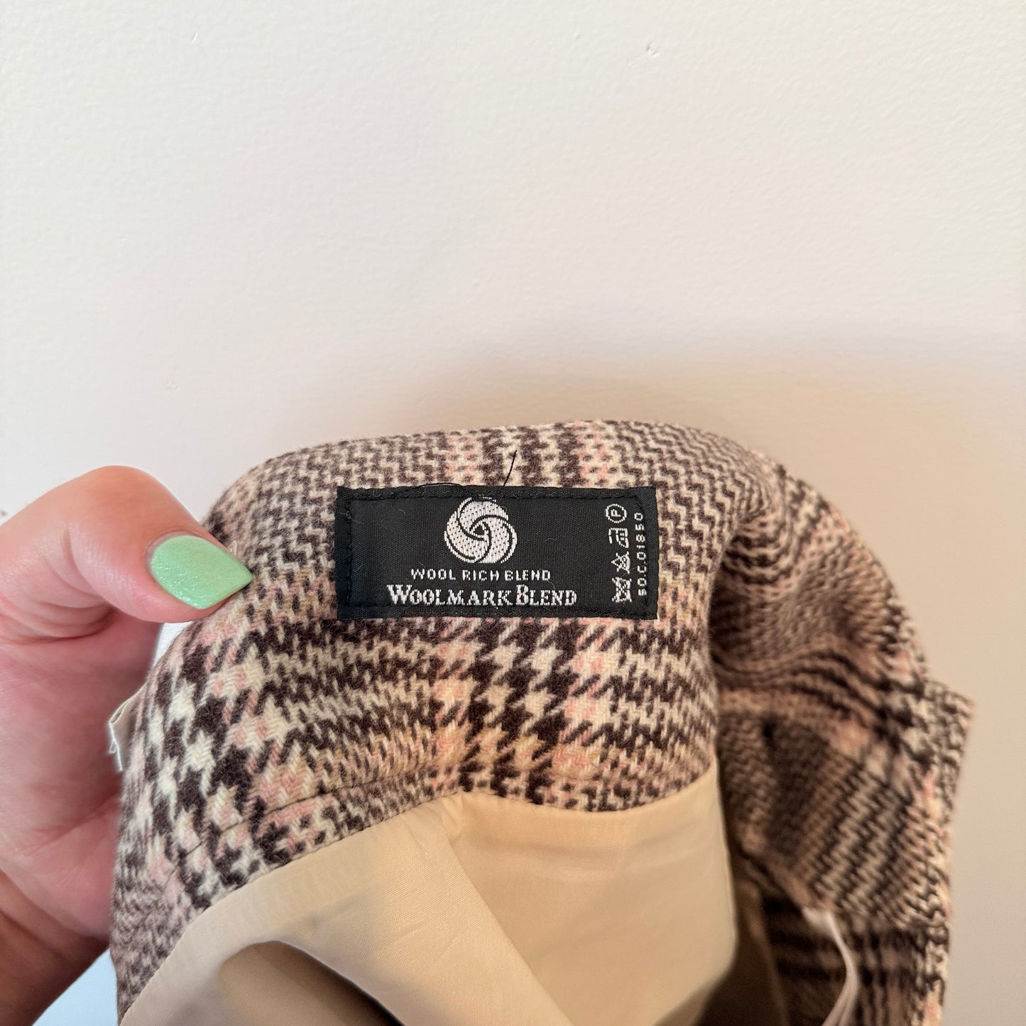 Next Size 8 Plaid Wool Mini Skirt