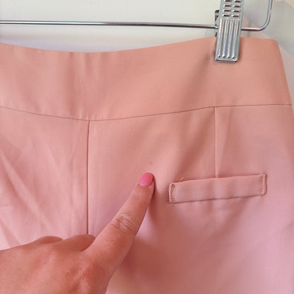 Elegance Pleated Shorts Salmon Pink - Size S